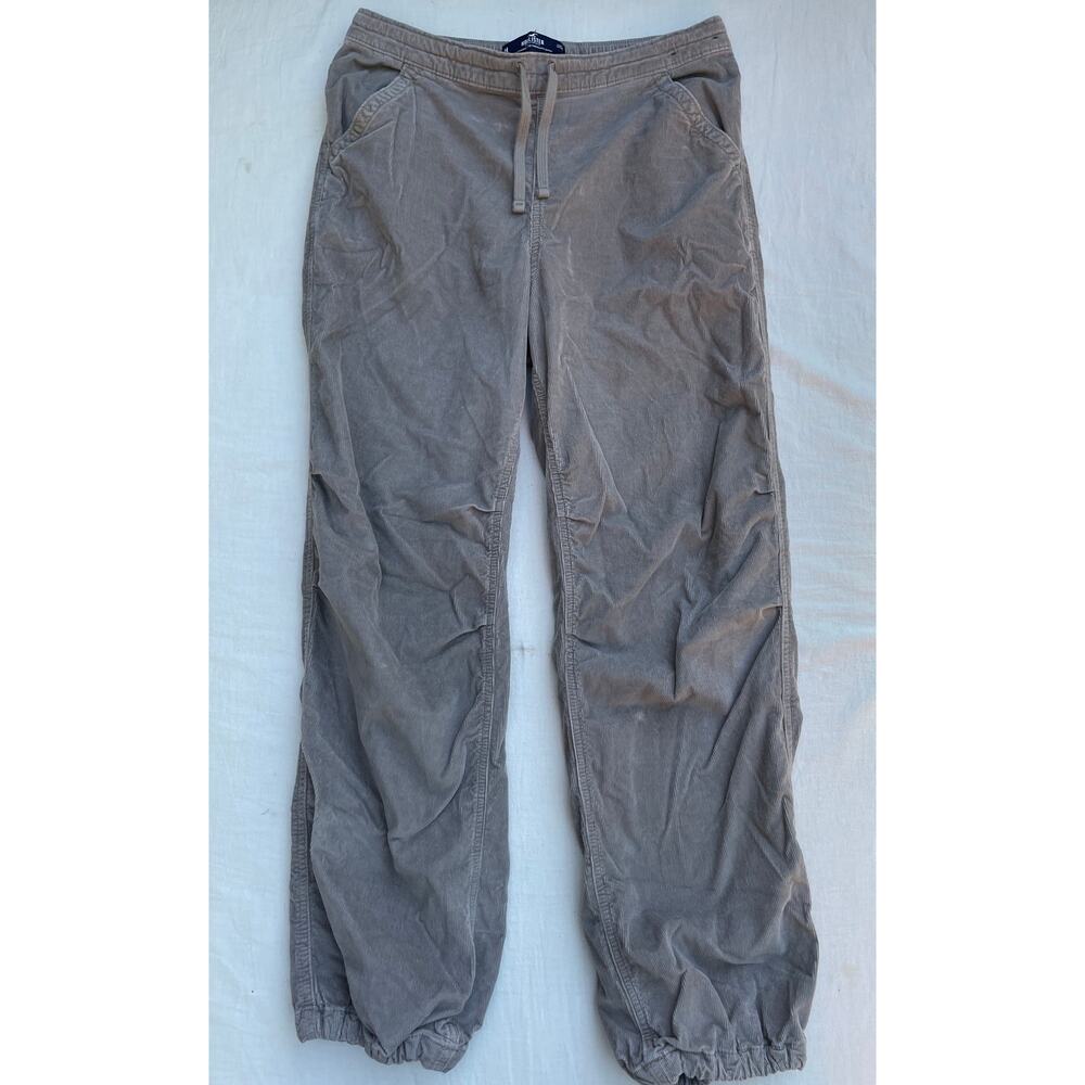 Hollister Mens Size Medium‎ Parachute Baggy Corduroy Pants Elastice Waist